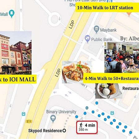 Puchong Skypod Residence, 1-5 Pax Cozy Unit, Walking Distance To Ioi Mall, 10Min Drive To Sunway المظهر الخارجي الصورة